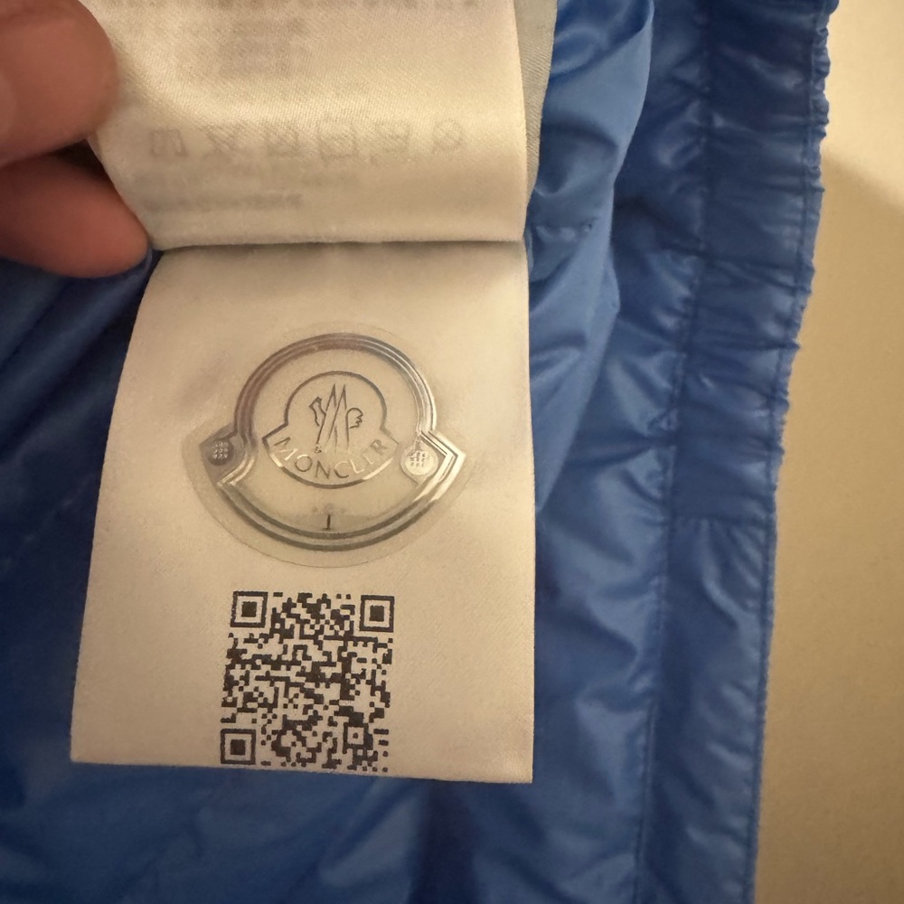 Moncler Shiny Blue Puffer vest - Picture 2 of 4